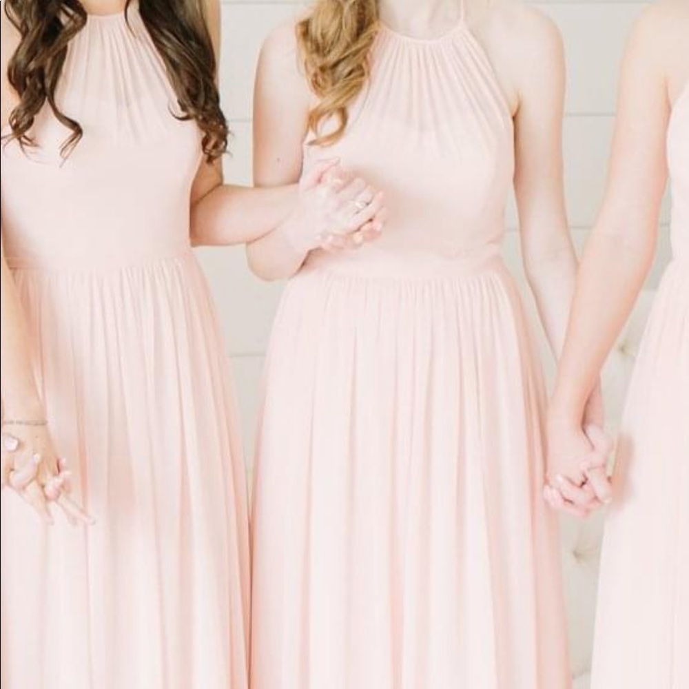 Azazie bridesmaid dress - blush size 6/7